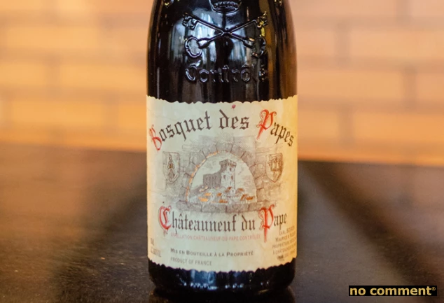 no comment - Bosquet des Papes - Châteauneuf-du-Pape : Un vin soyeux et velouté